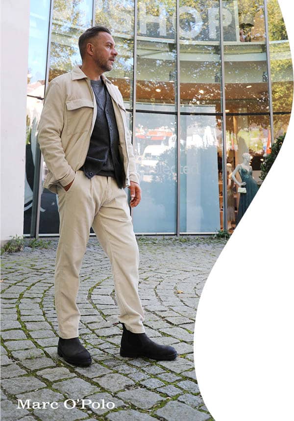 Model im Cord-Look von Marc O'Polo