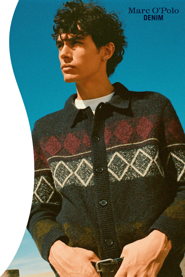 Strickcardigan mit Muster von Marc O'Polo