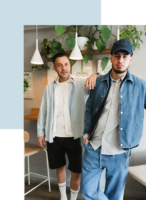 Jeanshemden - hell und dunkel